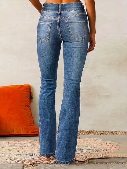 Tierra – High-Waisted Skinny Jeans with Zipper Detail