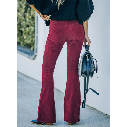 Carlia - Corduroy Flare Pants