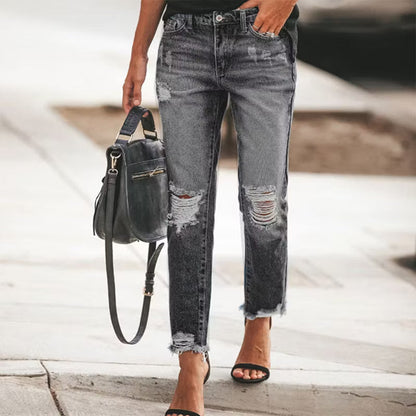 Madison - Distressed Vintage Denim Jeans