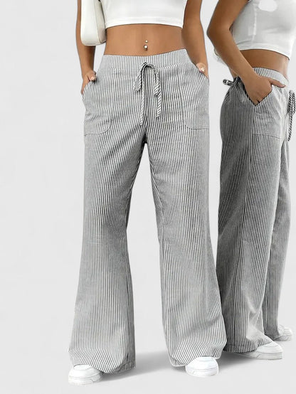 Dany – Wide Breathable Pants with Elegant Details
