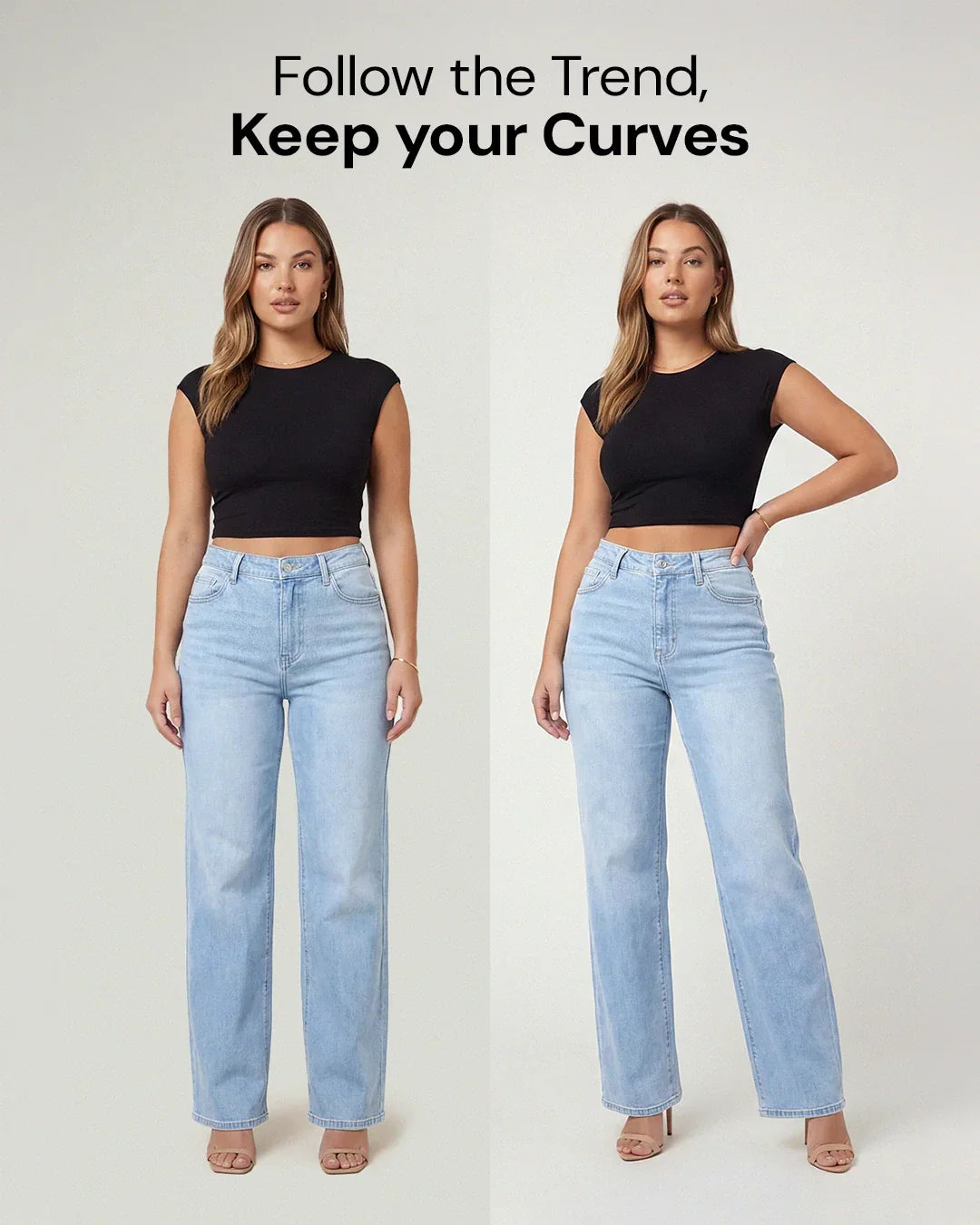 Remerie - Mid Rise BBL Wide Leg Jeans
