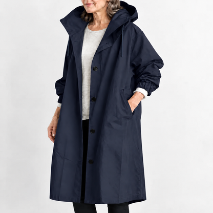 Briana – Hooded Longline Trench Coat