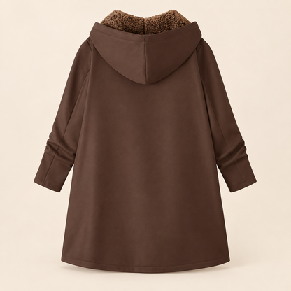 Lyra – Cozy Sherpa-Lined Hooded Coat