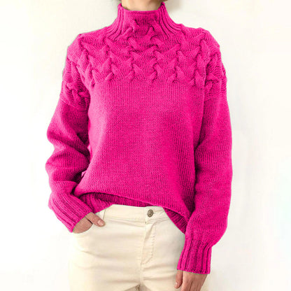 Mella - Cozy Turtleneck Knit Sweater