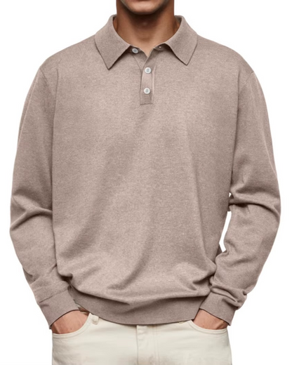 Kevin – Patterned Collar Polo Shirt