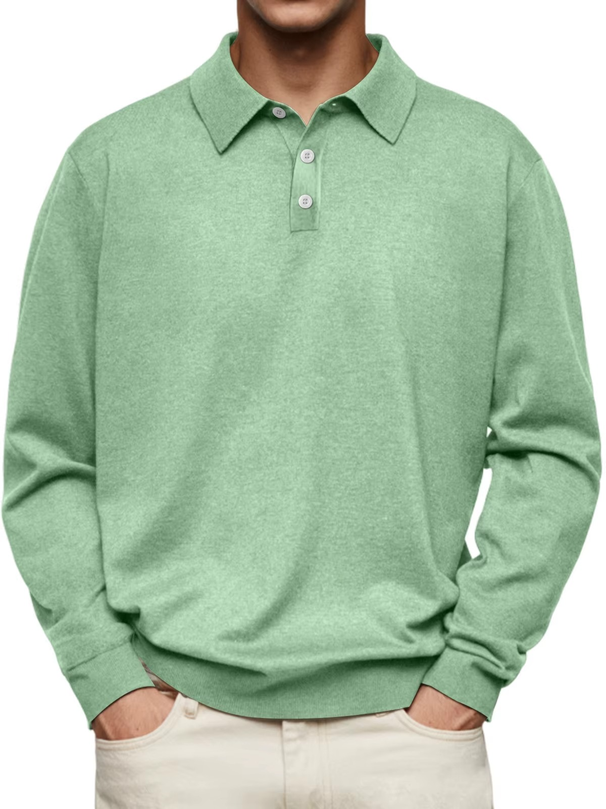 Kevin – Patterned Collar Polo Shirt