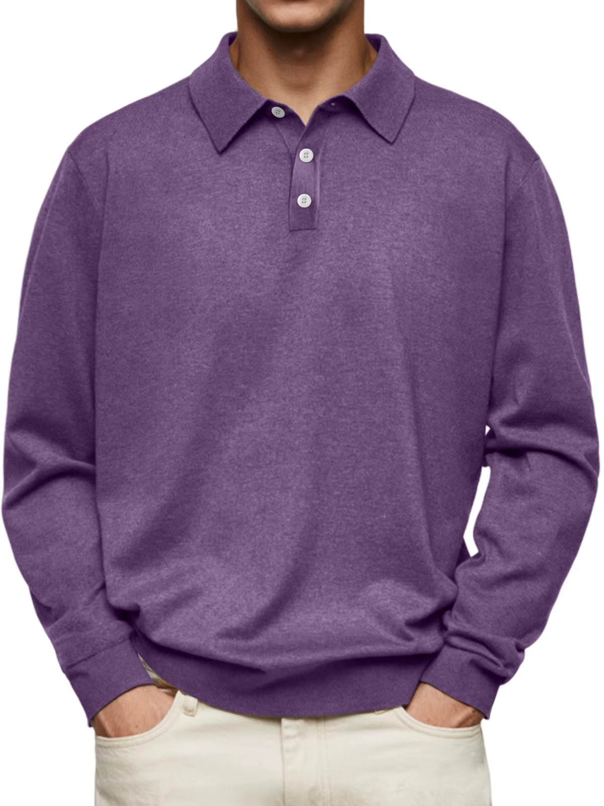 Kevin – Patterned Collar Polo Shirt