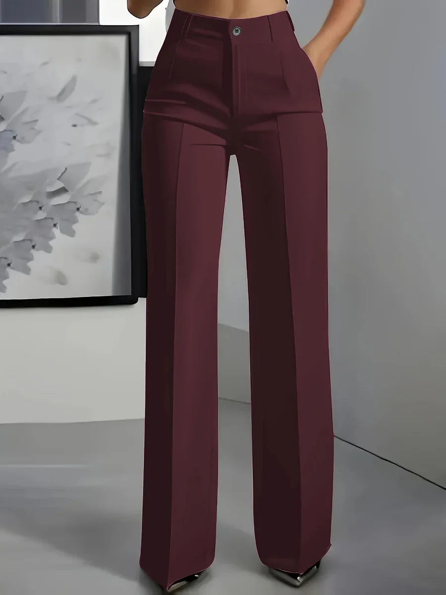 Harrah – High-Waisted Tailored Pants