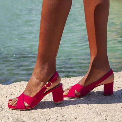 Sharon - Block Heel Summer Sandals