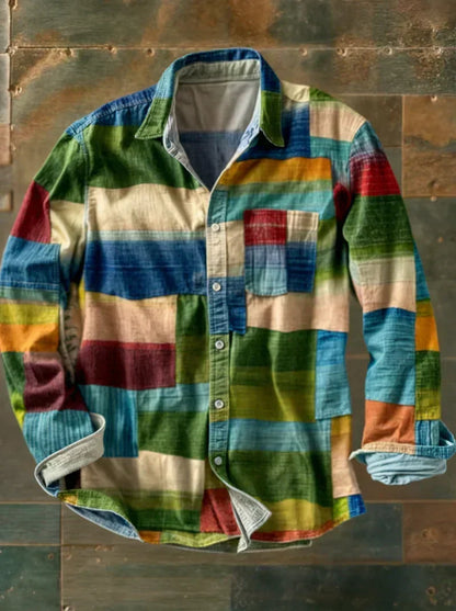 Kellan – Premium Patchwork Statement Shirt
