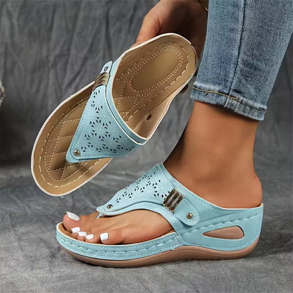 Hayley - Comfortable Wedge Sandals