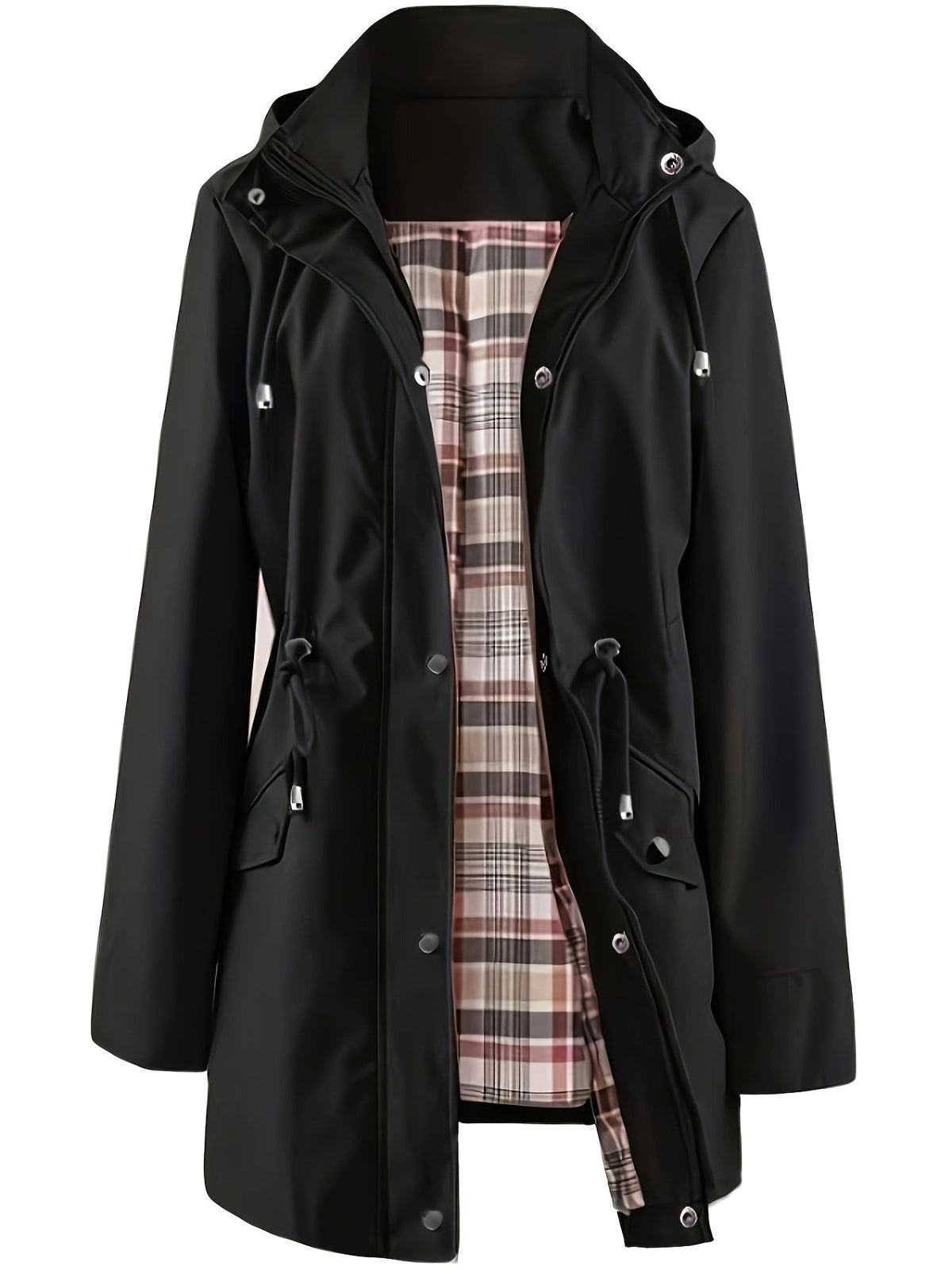 Andrea – Tartan-Lined Rain Parka