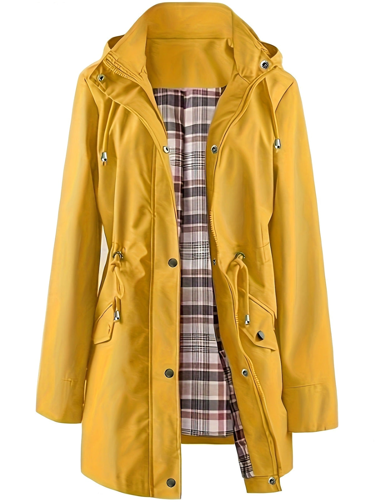 Andrea – Tartan-Lined Rain Parka