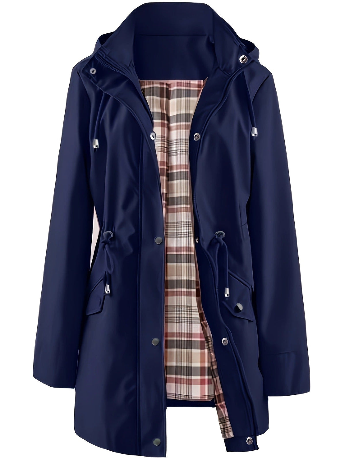 Andrea – Tartan-Lined Rain Parka