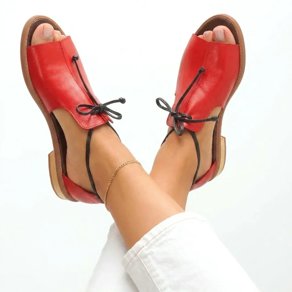 Edna - Adjustable Lace-Up Sandals
