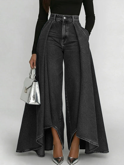 Erizza – High-Waisted Relaxed Wide-Leg Jeans