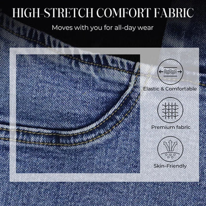 Alexandra - High Waisted Flare Stretch Denim Pants